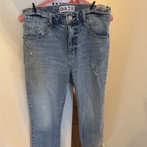 Daze Women's Light Blue Flare Jeans